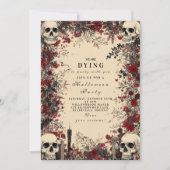 Macabre Candlelight Gothic Soirée Einladung (Vorderseite)