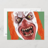 Macabre Clown Postkarte (Vorne/Hinten)