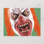 Macabre Clown Postkarte (Vorderseite)