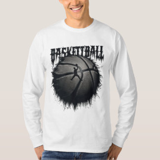 Macabre Dreams: Eerie Basketball Illustrationen T-Shirt