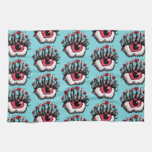 Macabre Eye Creepy Witchy Goth Geschirrtuch