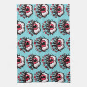 Macabre Eye Creepy Witchy Goth Geschirrtuch (Vertikal)