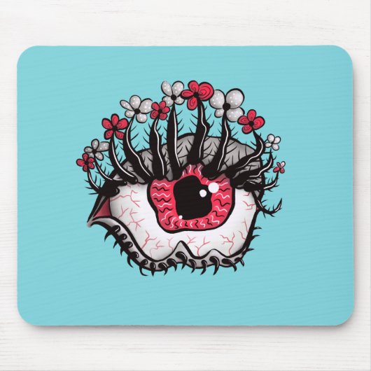 Macabre Eye Creepy Witchy Goth Mousepad (Vorne)