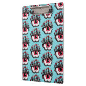 Macabre Eye Melt Creepy Psychedelic Dark Art Klemmbrett (Links)
