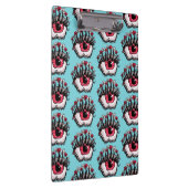 Macabre Eye Melt Creepy Psychedelic Dark Art Klemmbrett (Rechts)