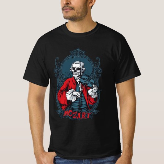 Macabre Mozart - Das Skeleton Virtuoso T-Shirt (Vorderseite)