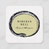 Macabre Serpent Quadratische Visitenkarte (Vorderseite)