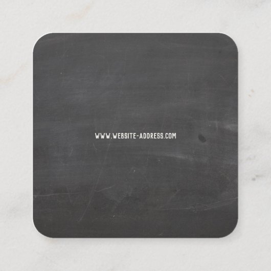 Macabre Serpent Quadratische Visitenkarte (Rückseite)