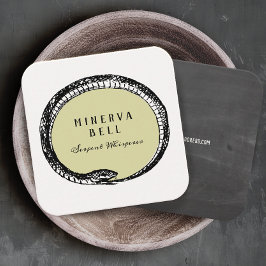 Macabre Serpent Quadratische Visitenkarte