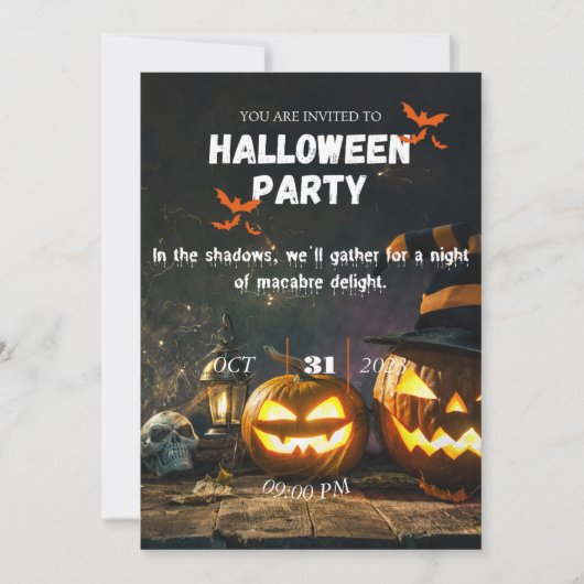 Macabre Shadows - einladende Ansammlung Einladung (Vorderseite)