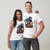 Macabre Skeleton Teddy Bear T-Shirt (Unisex)