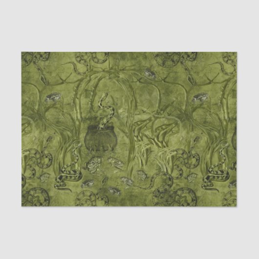 Macabre Snakes Halloween Seidenpapier (Vorderseite)