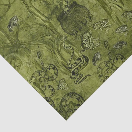 Macabre Snakes Halloween Seidenpapier (Ausschnitt)