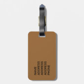 Macaca sylvanus gepäckanhänger (Rückseite vertikal)