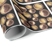 Macadamia-Muster Geschenkpapier (Rolleneckpunkt)