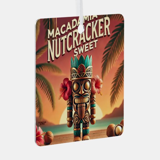 Macadamia Nutcracker Sweet Ornament Aus Metall (Vorderseite Rechts)