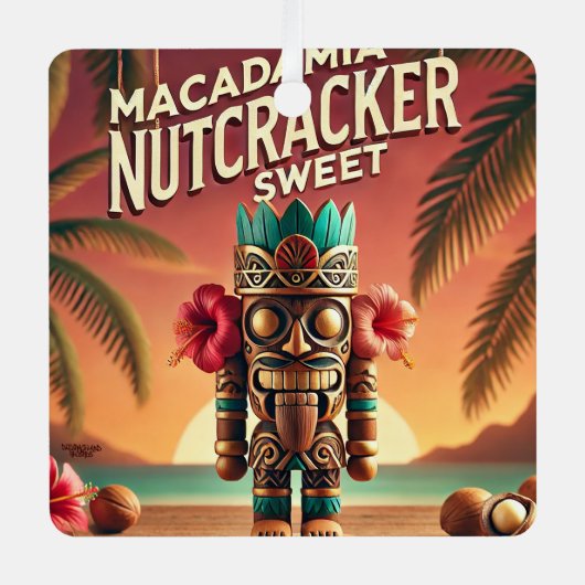 Macadamia Nutcracker Sweet Ornament Aus Metall (Vorderseite)