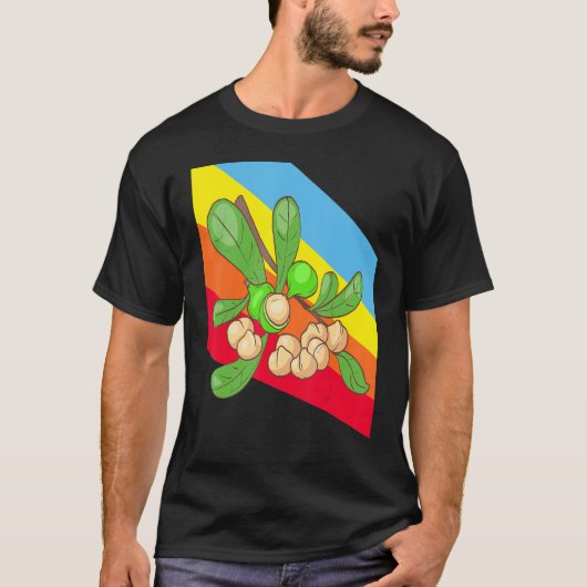 Macadamia Nuts Lebensmittel Vegan Vegetarier T-Shirt (Vorderseite)