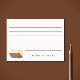 Macadamia Nuts Sticky Notes Post-it Klebezettel