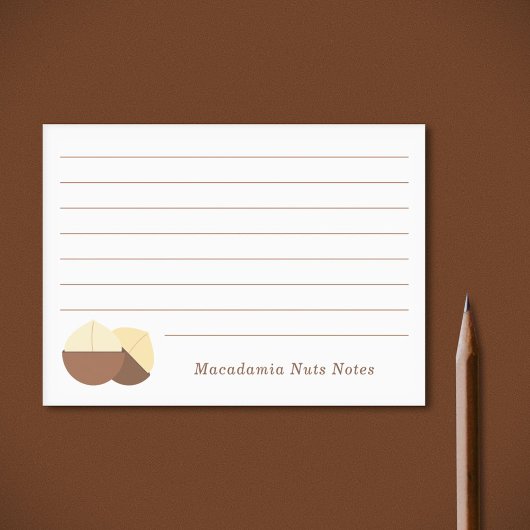 Macadamia Nuts Sticky Notes Post-it Klebezettel