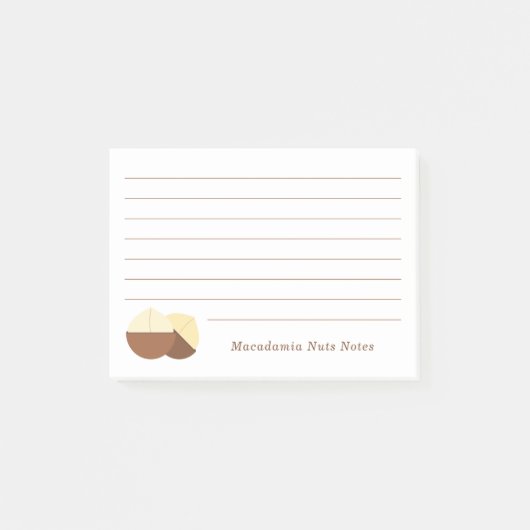Macadamia Nuts Sticky Notes Post-it Klebezettel (Vorderseite)