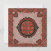 Macalister Scottish clan tartan - Kariert Save The Date (Rückseite)