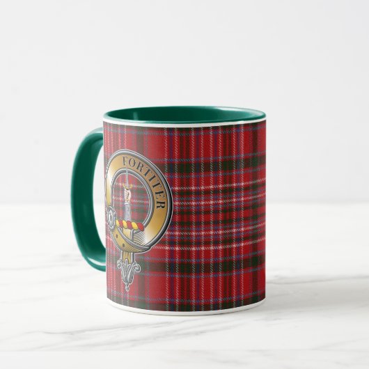 MacAlister Tartan & Abzeichen Tasse (Vorderseite Links)