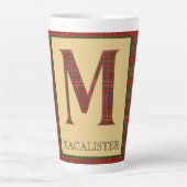 MacAlister Tartan Monogram M Milchtasse (Vorderseite)