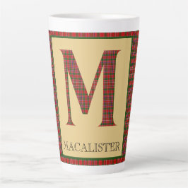 MacAlister Tartan Monogram M Milchtasse