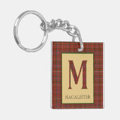 MacAlister Tartan Monogram M Schlüsselanhänger (Vorderseite links)