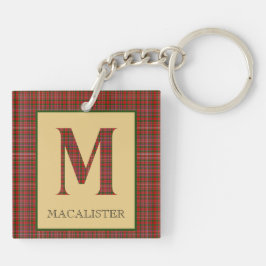 MacAlister Tartan Monogram M Schlüsselanhänger