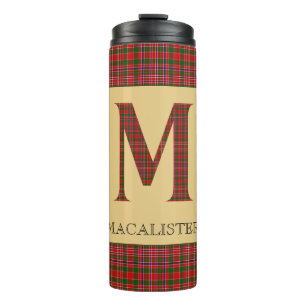 MacAlister Tartan Monogram M Thermosbecher