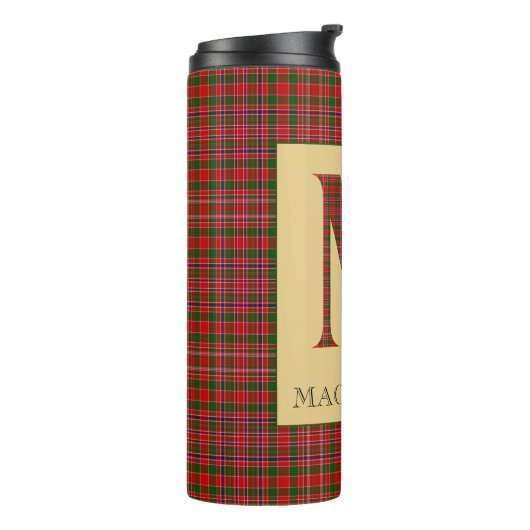 MacAlister Tartan Monogram M Thermosbecher (Nach links gedreht)