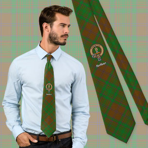 MacAlister von Glenbarr Wappen über Jagd Tartan Krawatte