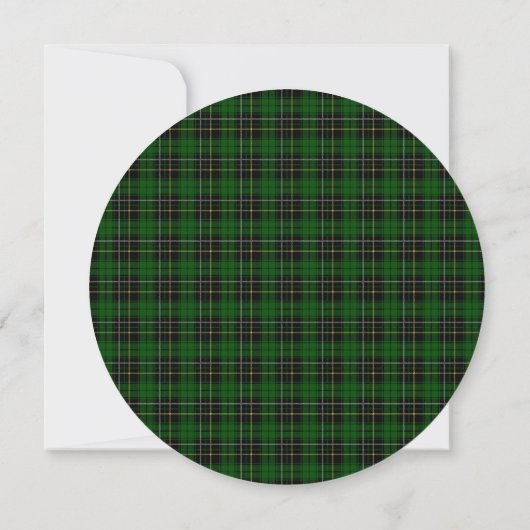 MacAlpine Scottish Wedding Round Einladung (Rückseite)