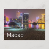 Macao Casino Skyline Panorama China Feiertagspostkarte (Vorderseite)