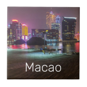Macao Casino Skyline Panorama China Fliese