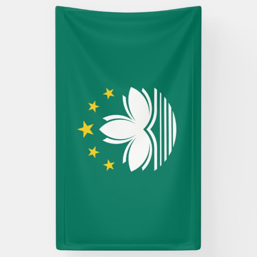 Macao-Flagge Banner (Vertikal)