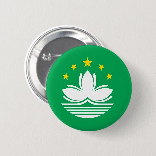 Macao-Flagge Button (Vorne & Hinten)