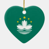 Macao-Flagge Keramikornament (Hinten)