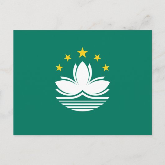 Macao-Flagge Postkarte (Vorderseite)