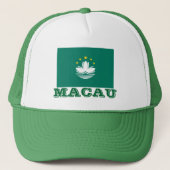 MACAO-Flaggen-Hut   マカオの旗の帽子 Truckerkappe (Vorderseite)