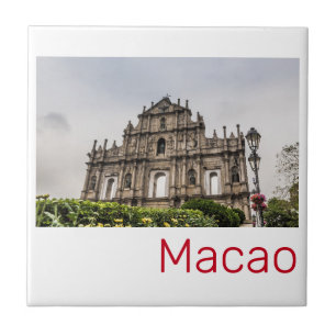 Macao Ruin of St. Paul's Church China Souvenir Fliese