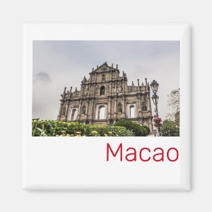 Macao Ruin of St. Paul's Church China Souvenir Magnet