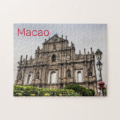 Macao Ruin of St. Paul's Church China Souvenir Puzzle (Horizontal)