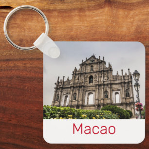 Macao Ruin of St. Paul's Church China Souvenir Schlüsselanhänger