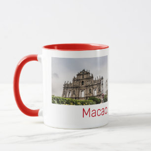 Macao Ruin of St. Paul's Church China Souvenir Tasse