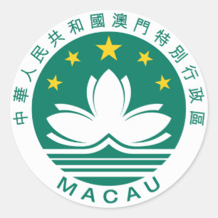 Macao SAR Runder Aufkleber