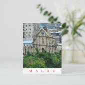 Macao St.Paul's Ruins View Postkarte (Stehend Vorderseite)