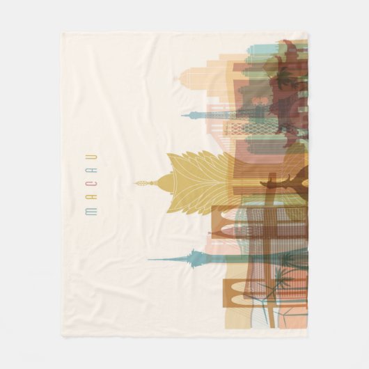 Macao, StadtSkyline der China-| Fleecedecke (Vorderseite)